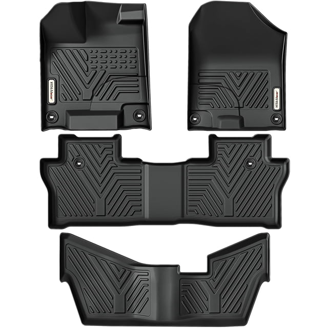 Alfombrillas YITAMOTOR Honda Pilot 2016-2022 para 8 pasajeros, color negro
