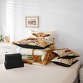 thumbnail image 6 of Castle Fairy Floral Highland Bull Bedding Comforter Set,Flower Animal Queen Bedding Sets, 6 of 8