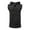 Black, variant on Hoodies for Men Black Zip Up Thin Men's Casual Hooded Solid Color Lace Up Sleeveless Hooded Top