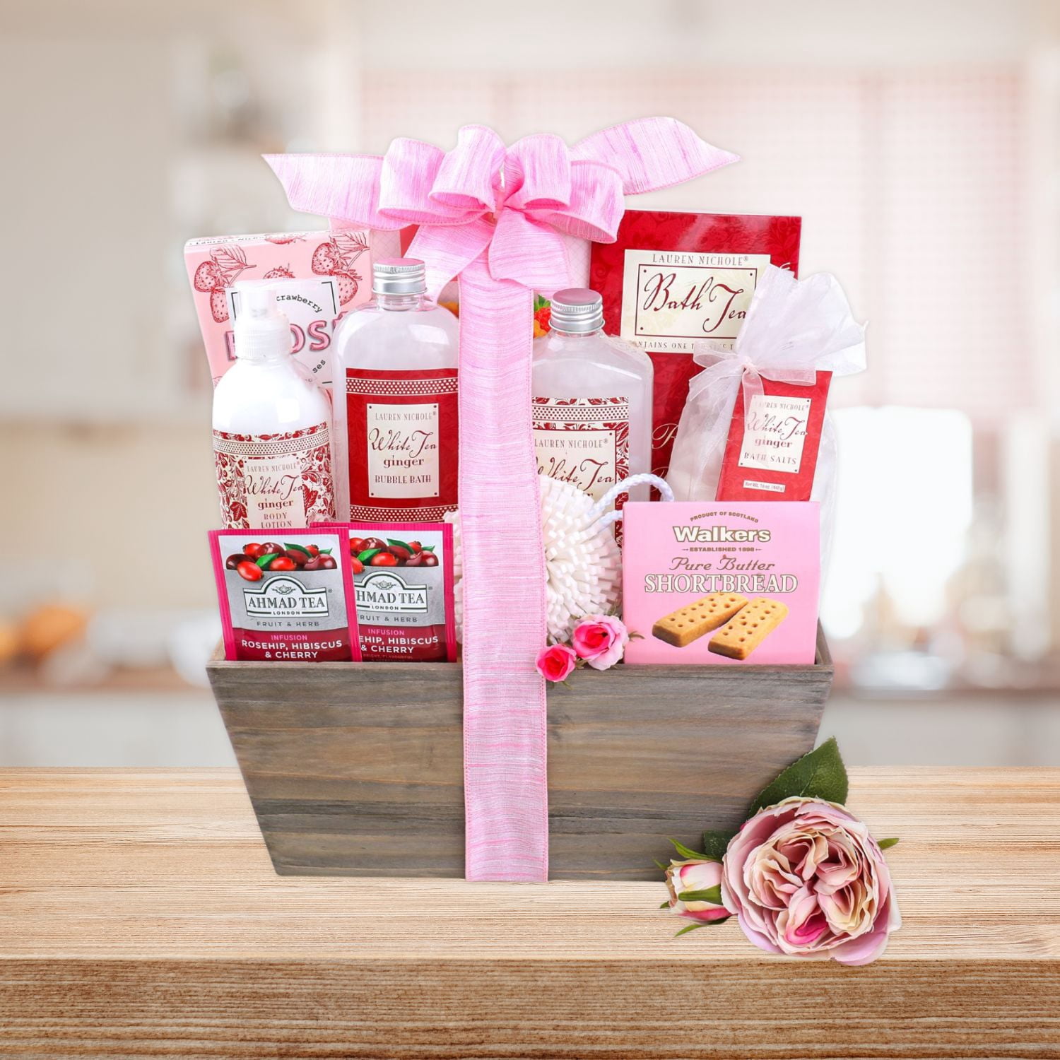 Alder Creek Gift Baskets Tea & Tranquility Spa Gift Basket (11 Pieces)