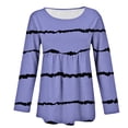 thumbnail image 5 of MEICHEN Womens Long Sleeve Tops Casual Blouses Fall Pleated Trendy Tee Shirts Vacation Fashion Clothes, 5 of 5