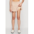 thumbnail image 4 of Womens Textured Knit Striped Mini Skirt, 4 of 5