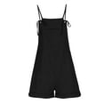 thumbnail image 6 of HXWCHs Sleeveless Jumpsuits for Women, Women's Sleeveless Short Romper Jumpsuit with Adjustable Straps and Functional Side Pockets XL Black, 6 of 6