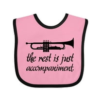 Inktastic Trumpet Music Joke Boys or Girls Baby Bib