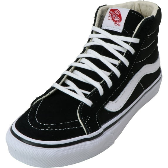 Vans Sk8-Hi Slim Black / True White Ankle-High Canvas Women' - 5M 3.5M