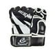 thumbnail image 3 of Guantes mma medio palma abierta artes marciales guante de lucha equipo de protección hombres Blanco negro Zulema  Guantes de boxeo, 3 of 8