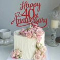 thumbnail image 1 of Cake Topper Sleyberoy para 40.º aniversario con brillo rojo, 1 of 8