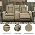 thumbnail image 6 of Ashley Furniture Next-Gen DuraPella Faux Leather Reclining Loveseat in Brown, 6 of 10