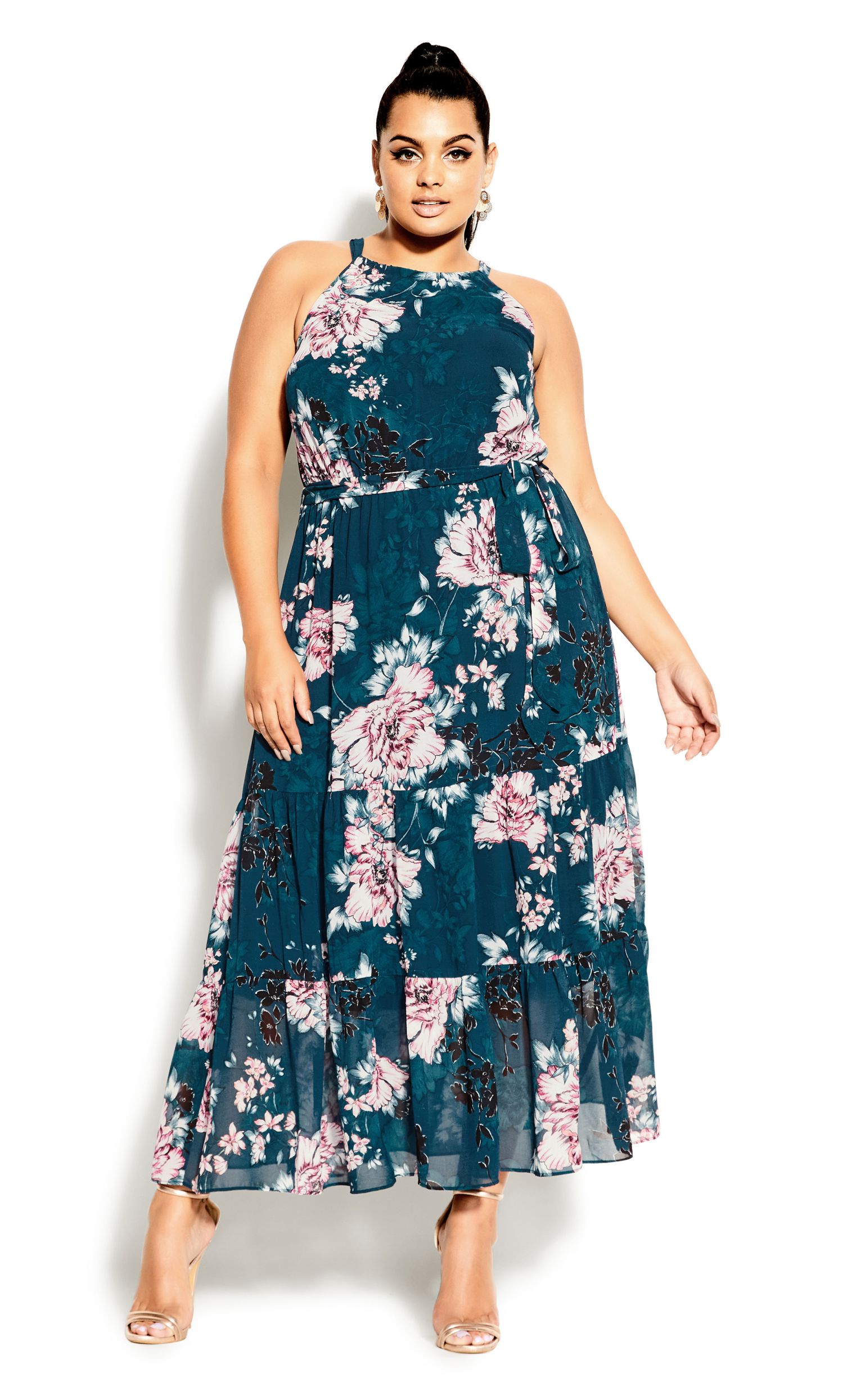 City Chic Womens Halter Blossom 