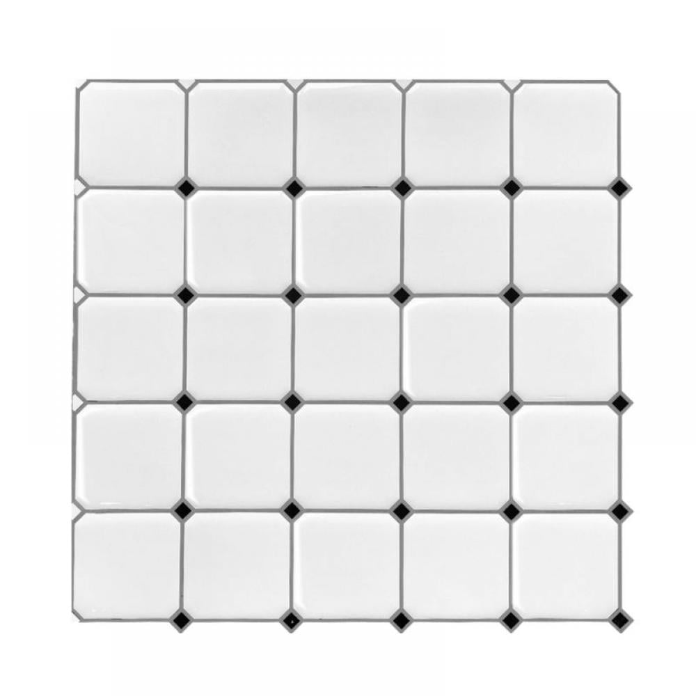 LEMETOW Wall Tile Sticker Home Bathroom Kitchen Brick 3D Wall Decor