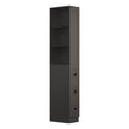thumbnail image 6 of LAUSAINT HOME Tall Narrow Storage Cabinet, Anti-Tipping Floor Cabinet with 2 Adjustable Shelves & 3-Level Drawers for Small Space, Bathroom, Kitchen, Black, 6 of 11