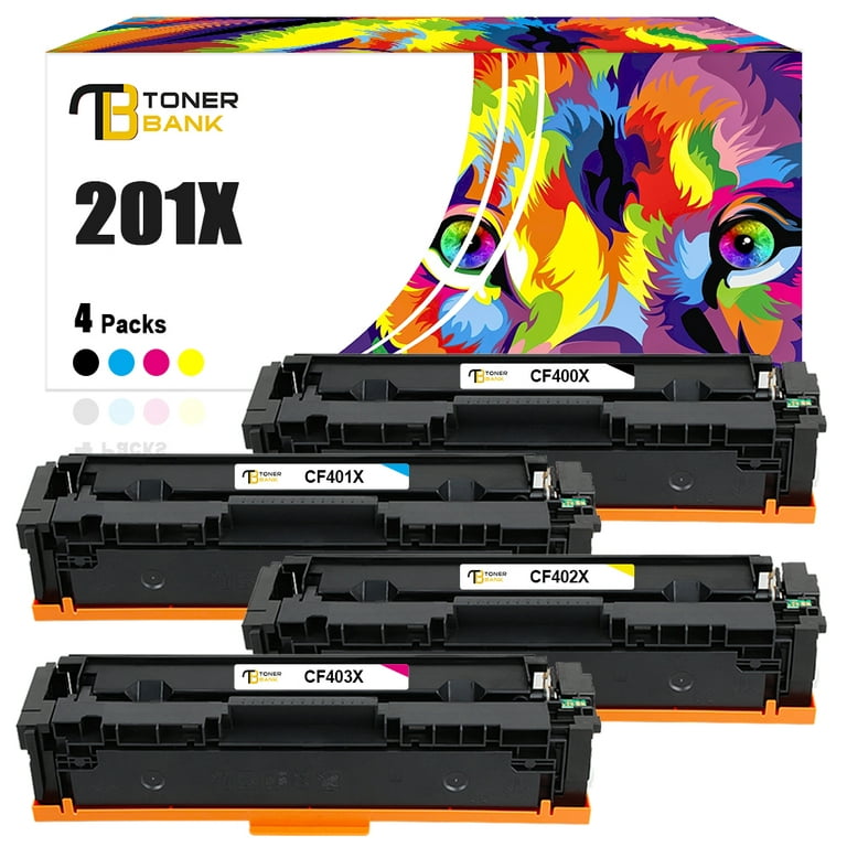 Toner 4-Pack Compatible Toner Cartridge Replacement for HP CF400X Color Pro M252dw M252n MFP M277dw M277n M277c6 M274n Printer Ink Black, Cyan, Magenta, Yellow - Walmart.com