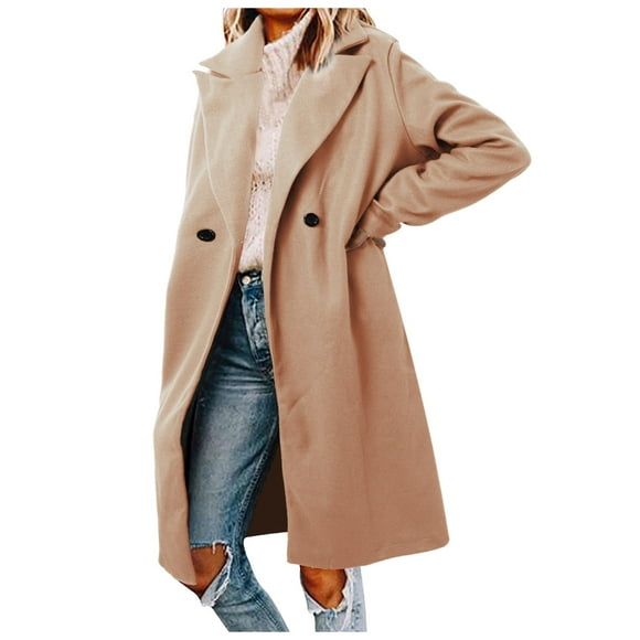 TJAZFJPA Lightweight Jacket Women Women's Wool Coat Blouse Thin Coat Trench Long Jacket Ladies Slim Long Belt Elegant Overcoat Outwear Duster Coat Black Zip up Jacket Women