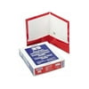 Oxford Showfolio Laminated Twin Pocket Folders 25/Pkg-Red, Letter Size