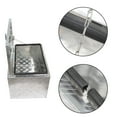thumbnail image 4 of 23" Aluminum Storage Box Toolbox w/ Lock & Keys, for Truck Pickup Trailer Garage Indoor, 4 of 6