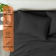 thumbnail image 4 of 600 Thread Count, 100% Giza Egyptian Cotton Bedding Set, 6-PC Sheets Set, 15 Inch Deep Pocket of Fitted Sheet, Soft Sateen Weave Breathable - Charcole Grey, Queen, 4 of 6