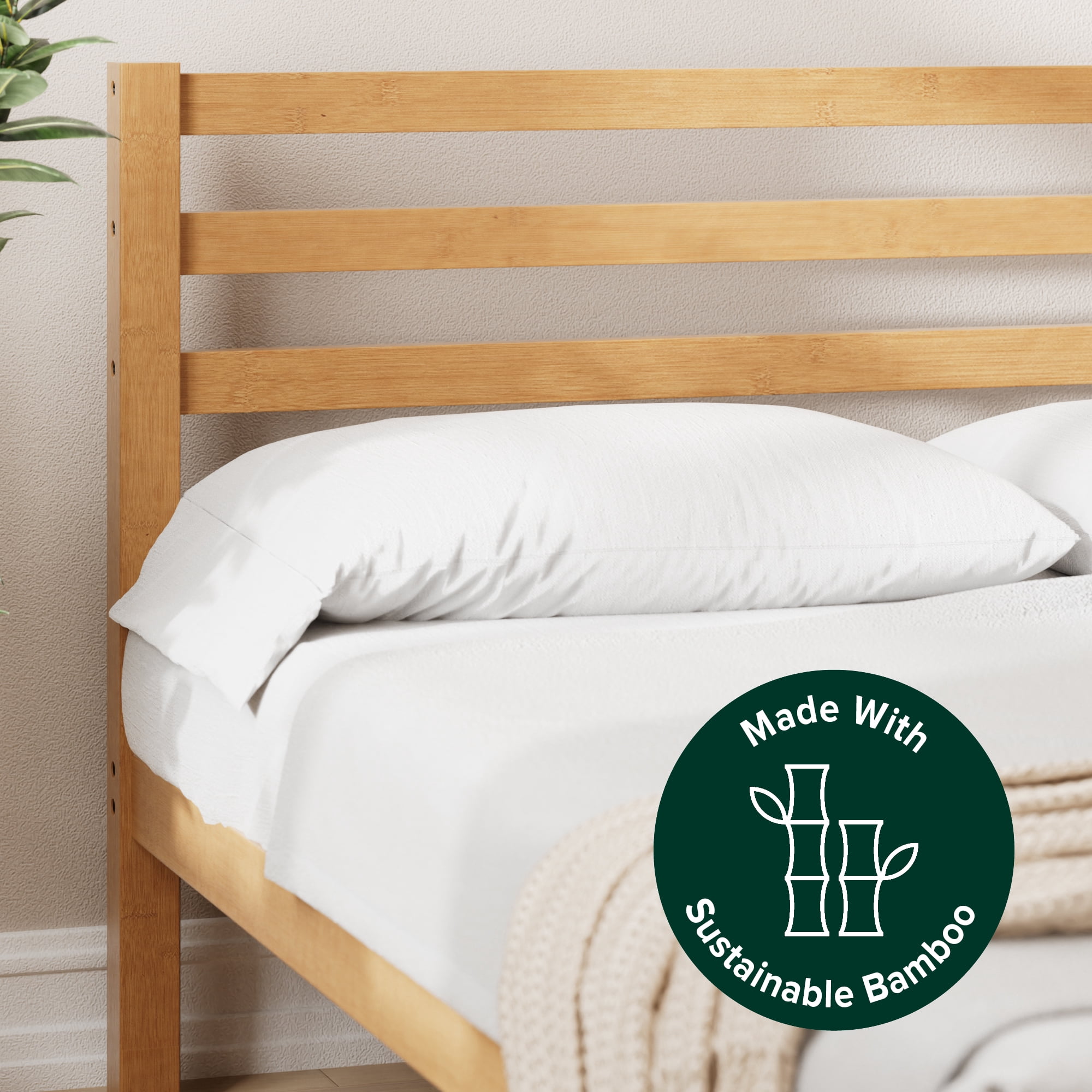 Zinus Maddie Bamboo Platform Bed Frame, Full