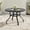 Round Diameter 41" Black, variant on STARY Patio Dining Table 35"x35", Square Outdoor Dining Table with 1.57" Umbrella Hole for Patio Graden Backyard and Poolside