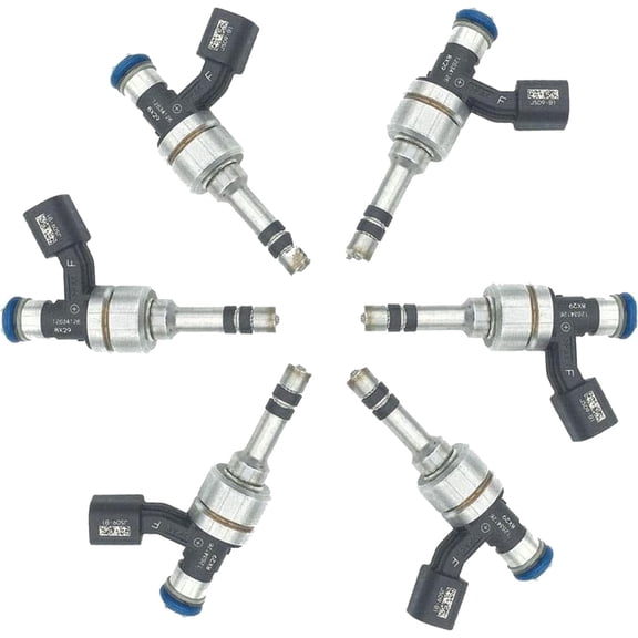 AURUS 6pcs 12634126 Direct Fuel Injector Assembly Compatible with 2013-2023 BUICK for 2013-2019 CADILLAC for 2012-2020 CHEVROLET for 2012-2017 GMC V6 3.6L (Set Of 6)