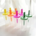 thumbnail image 6 of opvise DIY Popsicle Mold Anti-deformed Reusable 8 Cavity Design Ice-lolly Maker Kitchen Tools Multicolor, 6 of 7