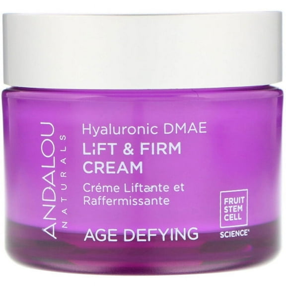 Andalou Naturals Lift Firm Cream Hyaluronic DMAE 1.7 oz
