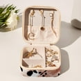 thumbnail image 6 of Rose Leopard Square Portable Jewelry Box Organizer for Rings, Earrings, Necklaces, Bracelets - Travel Must-Have for Girls and Women, 6 of 6