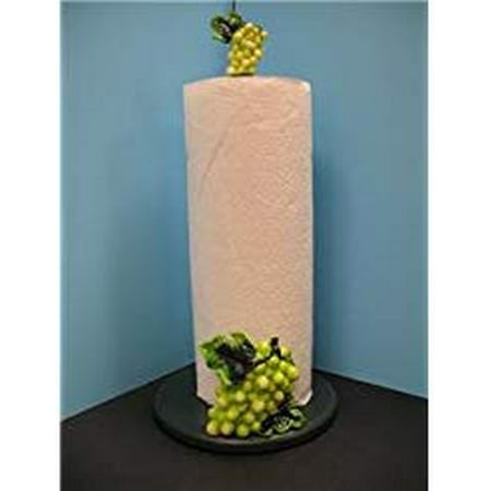 Green Grape Paper Towel Holder Kitchen Wine Vineyard Bar Decor