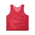 thumbnail image 6 of Zaldita Mens Pennies Sports Scrimmage Training Vest Football Soccer Jersey Mesh Tank Tops Team Red XL, 6 of 7