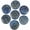 Lapis Lazuli, variant on 7Pcs Natural Crystal Palm Stone Engraved Circle Magic Archangel Healing Amulet-Red Aventurine