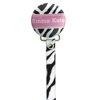 Personalized Name Zebra Pacifier Clip