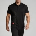 thumbnail image 4 of JOANKDMI Short Sleeve Shirts for Men Floral Embroidered Golf Tops Casual Vintage Style Graphic Tees Breathable Athletic Pullover for Work Business Summer Vacation, S-4XL, 4 of 6
