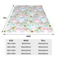 thumbnail image 3 of Salouo Love You Rabbit Print Bed Blankets,Flannel Blanket Comfortable Air Conditioning Blanket Lightweight Blanket for Sofa Bed Travel & Couch -80"x60", 3 of 8