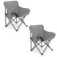 thumbnail image 1 of Sillas Plegables para Camping para Playa Pesca y Exteriores de Lona Impermebale Ligera - Sillas para Exterior Ergonomica con Estructura de Acero y Funda Transportadora Set 2 Sillas, 1 of 1