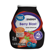 (2 pack) (2 Pack) Great Value Energy Berry Blast Drink Enhancer, 1.62 fl oz