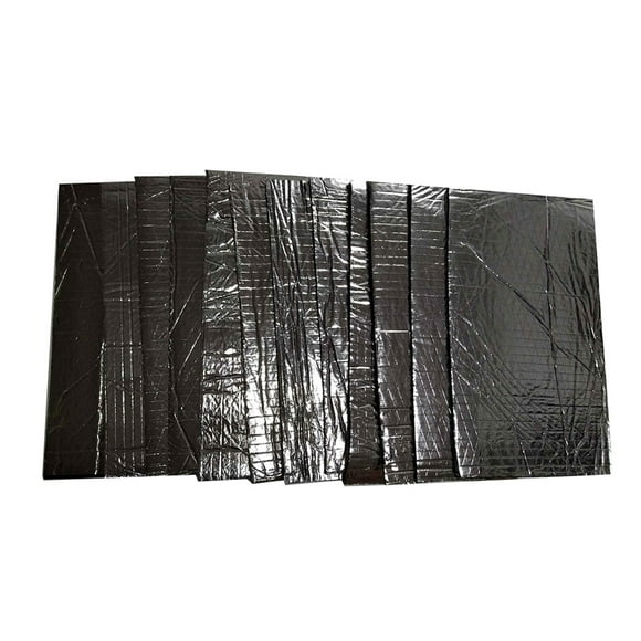 Yeacher 12PCS 5mm Car Firewall Sound Deadener Heat Shield Insulation Audio Noise Insulation Deadening Material Mat Pad