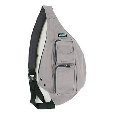 Meru - Meru Sling Backpack Bag Small Single Strap Crossbody Pack for Women and Men Gray ...