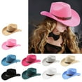 thumbnail image 4 of ROZYARD Vintage Sueded Denims Hat Trendy Western Headwear Casual Western Hat Outdoor, 4 of 20