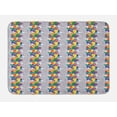 thumbnail image 1 of Colorful Bath Mat, Modernistic Rainbow Colored Paisley Pattern Abstract Repetitive Motifs, Plush Bathroom Decor Mat with Non Slip Backing, 29.5" X 17.5", Purpleblue Multicolor, by Ambesonne, 1 of 2