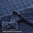thumbnail image 4 of Amorosa Edredón Acolchada Doble Vista Ligera para Todo el Año Tela Suave Cómoda Máquina King Azul-275*240cm, 4 of 5
