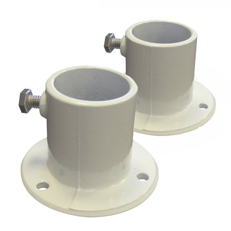 - Swim Time Aluminum Deck Flanges for Above-Ground Pool Ladder, Pair
