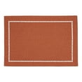 thumbnail image 3 of Fennco Styles Solid Color Laser-Cut Hemstitch Design Table Placemats 13" W x 19" L, Set of 4 - Classic Table Mats for Dining Table Décor, Banquets, Holiday, Family Gathering and, 3 of 4