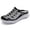 Black, variant on Womens Breathable Mesh Walking Mules Sneakers Open Back Slip On Shoes(Black,7)
