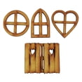 thumbnail image 2 of Bobasndm Playhouse Decoration Door Self-Assembly 1 Set Artificial Mini Ladder Fence Fairy Door Micro Landscape Creative for Dollhouse, 2 of 7