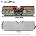 thumbnail image 7 of Uorisanigo Windshield Sun Shade for 2007-2018 Jeep Wrangler JK JKU & 1997-2006 Jeep Wrangler TJ LJ, Tribal Butterfly Front Window Sun Visor for UV Rays & Heat Protection Accessories, 7 of 7
