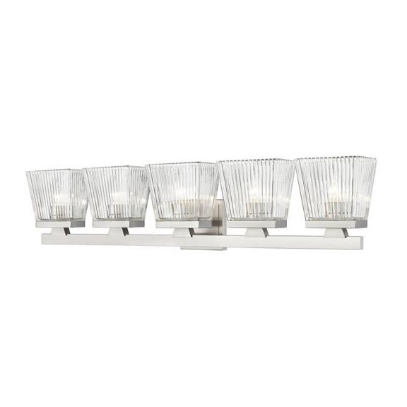 5 Light Bath Vanity In Modern Style-7.75 Inches Tall And 36 Inches Wide-Brushed Nickel Finish Z-Lite 1936-5V-Bn