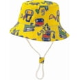 thumbnail image 1 of Baby Sun Hat Kids Toddler Boys Beach Sun Protection Hat Summer Play Hats Adjustable Chin Strap Bucket Hat, 1 of 4
