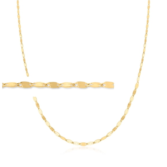 Ross-Simons Italian 10kt Yellow Gold Graduated Lumachina Chain Necklace, Women's, Adult