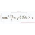 thumbnail image 1 of You Got This with Arrow Vinyl Letters Decals Inspirational Wall Art Stickers Home Decor Quote 36x7-Inch Tumbleweed, 1 of 5