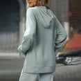thumbnail image 7 of ManxiVoo Women's Waffle Knit Hoodie Long Sleeve Pullover with Pocket Casual Oversized Top XL Size, 7 of 7