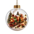 thumbnail image 2 of Glowing Christmas Story Ornament, Light-Up Mini Holiday Scene with Warm LED Light, Festive Keepsake Gift for Home Christmas Party Decoration( Christmas Express), 2 of 10